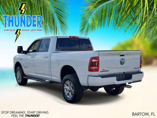 Bright White Clearcoat 2023 RAM 2500 Laramie Crew Cab 4x4 6'4' Box