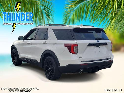 STAR WHITE MET TRI-COAT 2022 Ford Explorer ST-Line