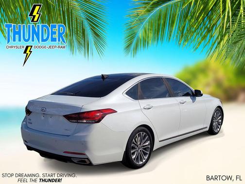 Casablanca White 2015 Hyundai Genesis 3.8
