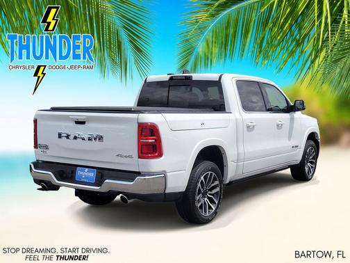 Bright White Clearcoat 2025 RAM 1500 Longhorn