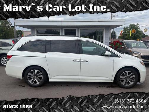 White 2014 Honda Odyssey Touring Elite