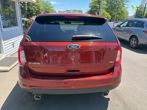 Orange 2014 Ford Edge SEL