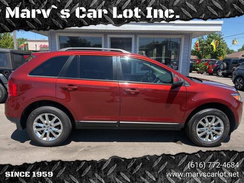 Orange 2014 Ford Edge SEL