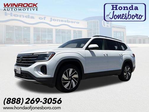 Pure White 2024 Volkswagen Atlas 2.0T SE w/Technology