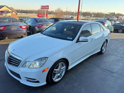 White 2013 Mercedes-Benz E-Class E 550 4MATIC AWD 4dr Sedan