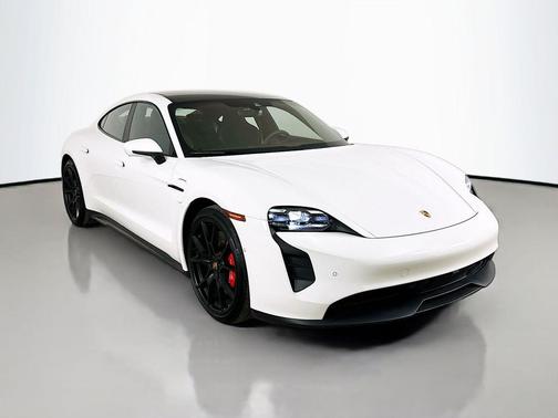 White 2024 Porsche Taycan GTS
