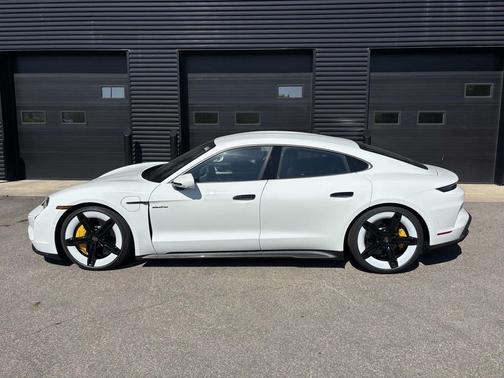 White 2026 Porsche Taycan Turbo S