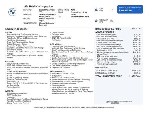 2024 BMW M3 Competition xDrive