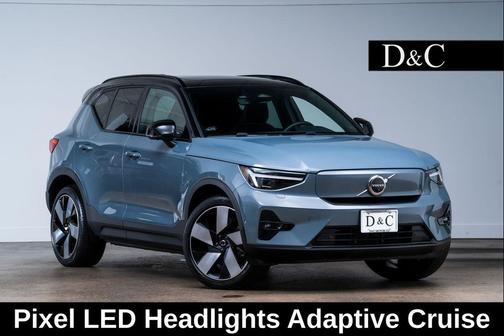 Silver Dawn Metallic 2023 Volvo XC40 Recharge Pure Electric Twin Ultimate