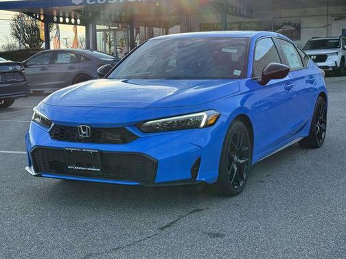 Boost Blue Pearl 2026 Honda Civic Hybrid Sport