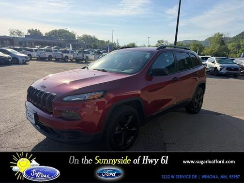 Deep Cherry Red Crystal Pearlcoat 2017 Jeep Cherokee Altitude