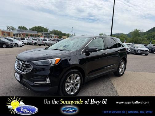 Agate Black Metallic 2024 Ford Edge Titanium