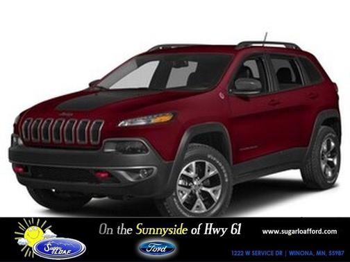 Deep Cherry Red Crystal Pearlcoat 2015 Jeep Cherokee Trailhawk