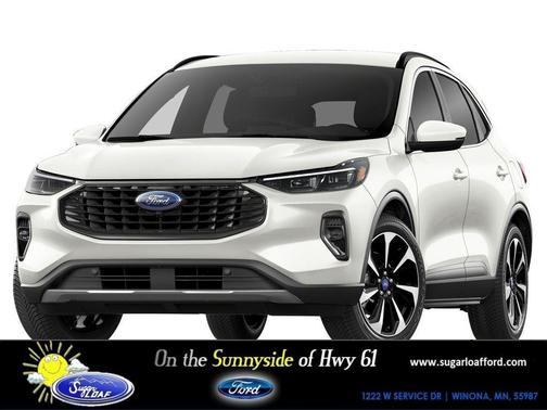 Star White Metallic Tri-Coat 2024 Ford Escape Platinum