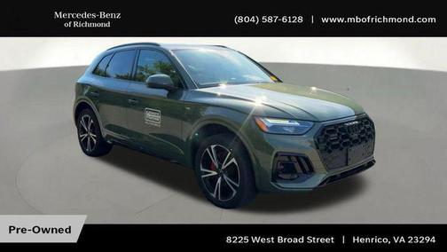 District Green Metallic 2025 Audi Q5 45 S line Premium Plus