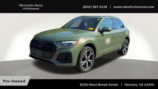 District Green Metallic 2025 Audi Q5 45 S line Premium Plus