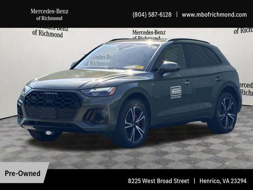 District Green Metallic 2025 Audi Q5 45 S line Premium Plus