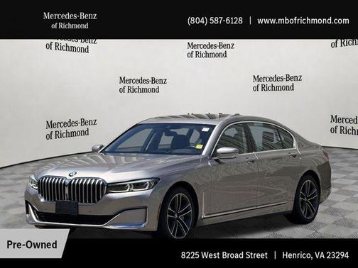 Cashmere Silver Metallic 2022 BMW 750 i xDrive