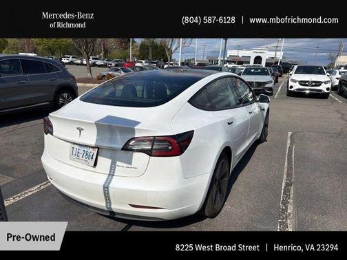 Pearl White Multi-Coat 2021 Tesla Model 3 Long Range