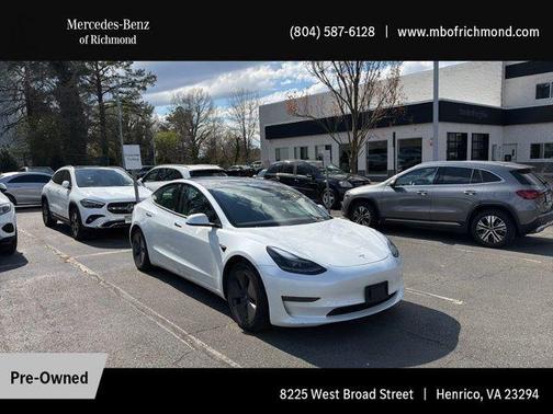 Pearl White Multi-Coat 2021 Tesla Model 3 Long Range