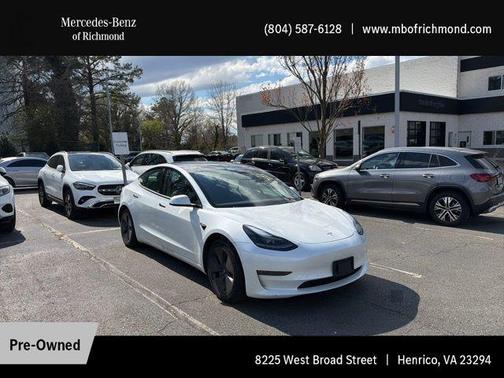 Pearl White Multi-Coat 2021 Tesla Model 3 Long Range