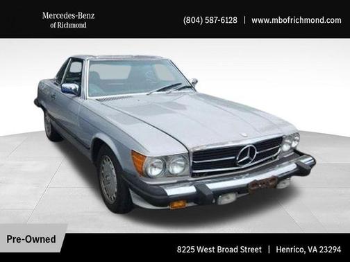 SILVER 1987 Mercedes-Benz S-Class 560 SL
