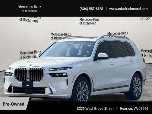 Mineral White Metallic 2025 BMW X7 xDrive40i