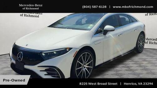 MANUFAKTUR Diamond White Metallic 2022 Mercedes-Benz EQS 580 4MATIC