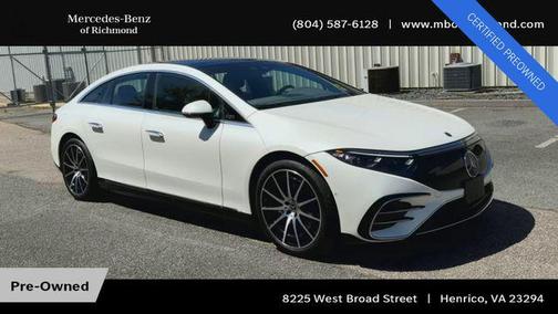 MANUFAKTUR Diamond White Metallic 2022 Mercedes-Benz EQS 580 4MATIC