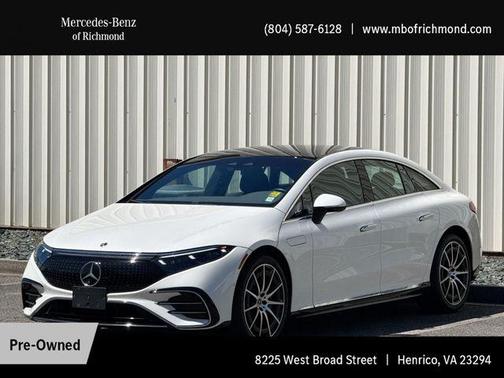 MANUFAKTUR Diamond White Metallic 2022 Mercedes-Benz EQS 580 4MATIC