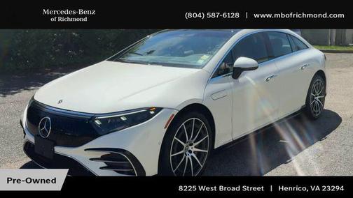 MANUFAKTUR Diamond White Metallic 2022 Mercedes-Benz EQS 580 4MATIC