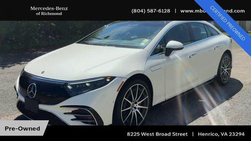 MANUFAKTUR Diamond White Metallic 2022 Mercedes-Benz EQS 580 4MATIC