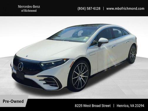 MANUFAKTUR Diamond White Metallic 2022 Mercedes-Benz EQS 580 4MATIC
