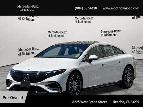 MANUFAKTUR Diamond White Metallic 2022 Mercedes-Benz EQS 580 4MATIC