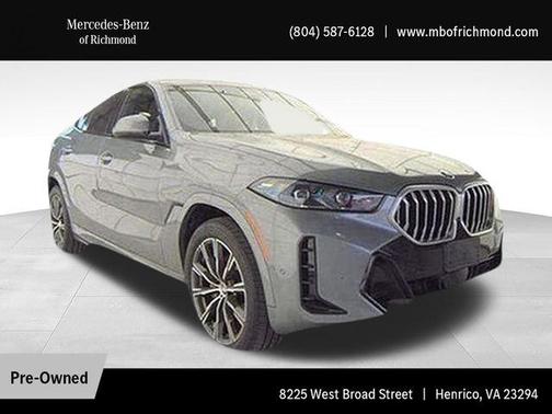 Gray Metallic 2025 BMW X6 xDrive40i