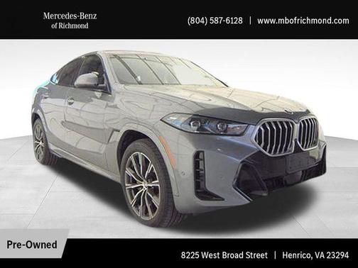 Gray Metallic 2025 BMW X6 xDrive40i