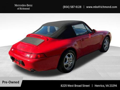 Gaurds Red 1995 Porsche 911 911 Carrera Cabriolet