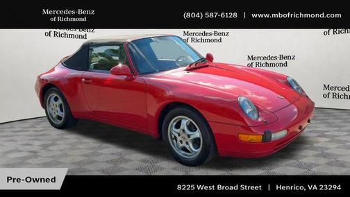 Gaurds Red 1995 Porsche 911 911 Carrera Cabriolet