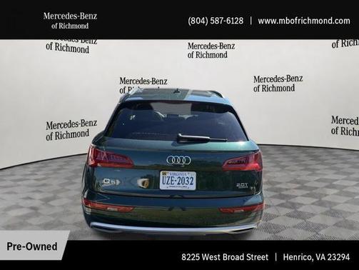 Azores Green Metallic 2018 Audi Q5 2.0T Tech Premium