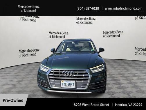 Azores Green Metallic 2018 Audi Q5 2.0T Tech Premium