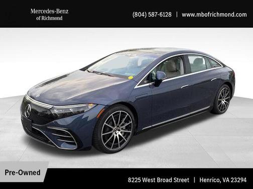 Twilight Blue Metallic 2023 Mercedes-Benz EQS 580 4MATIC