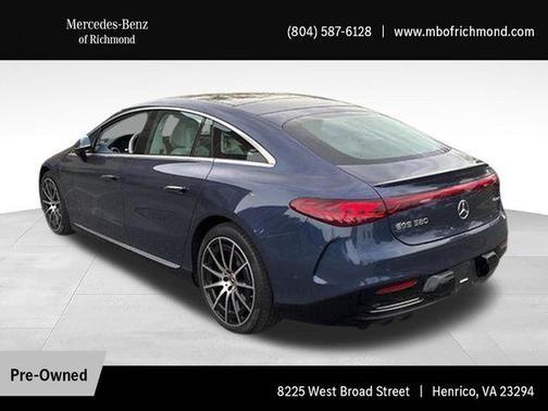 Twilight Blue Metallic 2023 Mercedes-Benz EQS 580 4MATIC