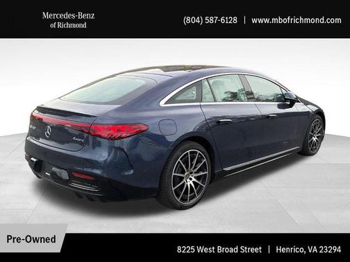 Twilight Blue Metallic 2023 Mercedes-Benz EQS 580 4MATIC