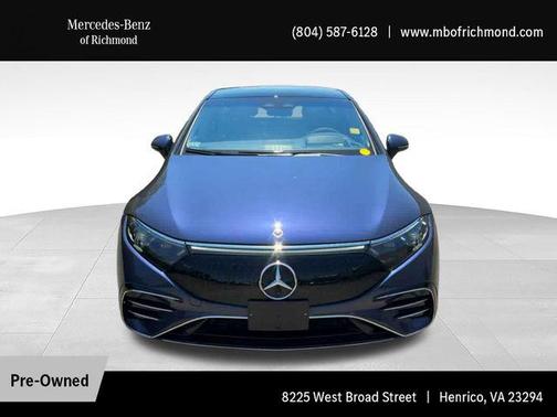 Twilight Blue Metallic 2023 Mercedes-Benz EQS 580 4MATIC