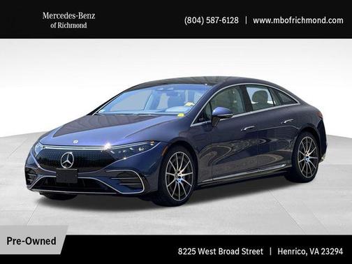 Twilight Blue Metallic 2023 Mercedes-Benz EQS 580 4MATIC