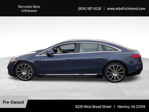 Twilight Blue Metallic 2023 Mercedes-Benz EQS 580 4MATIC