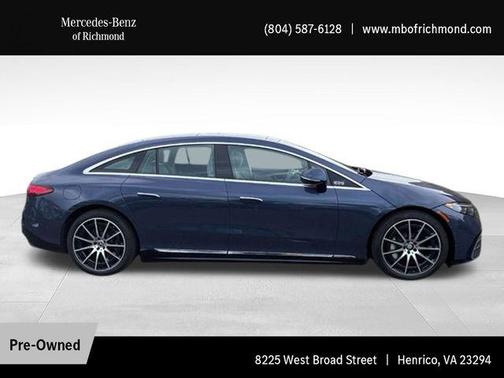 Twilight Blue Metallic 2023 Mercedes-Benz EQS 580 4MATIC