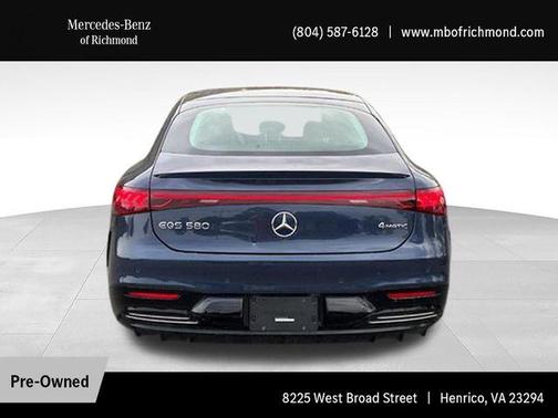 Twilight Blue Metallic 2023 Mercedes-Benz EQS 580 4MATIC