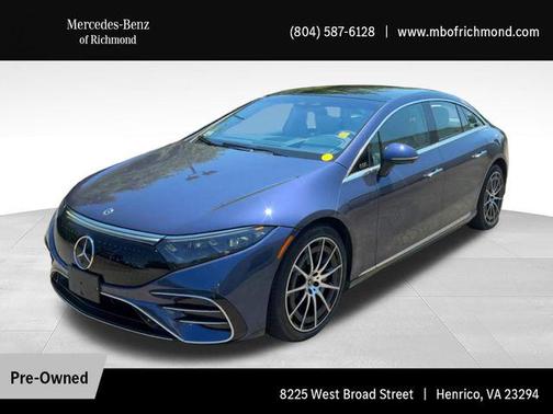 Twilight Blue Metallic 2023 Mercedes-Benz EQS 580 4MATIC