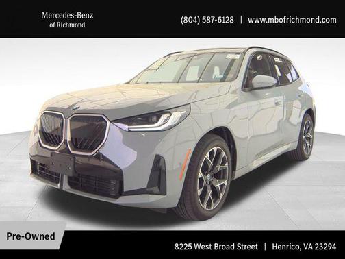 Gray Metallic 2025 BMW X3 30 xDrive